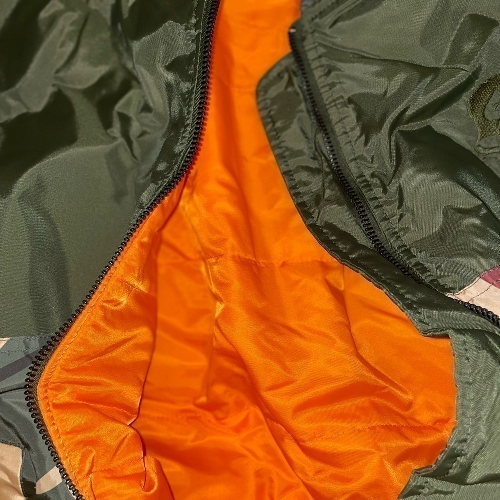 New zero foxtrot gear bomber jacket without tags Large L pit to put 25 t-b 28 - Picture 10 of 12